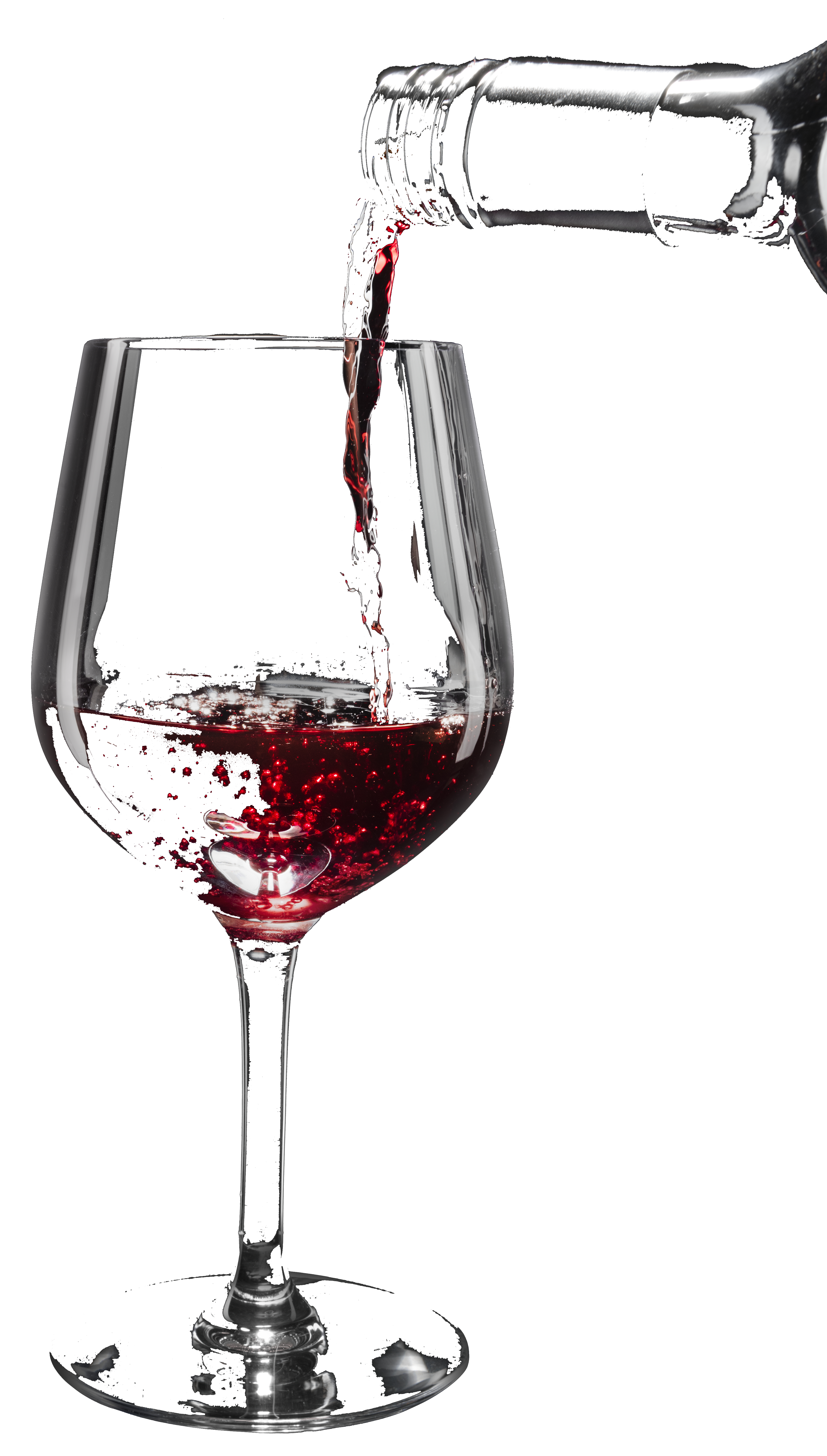 sirviendo vino en copa