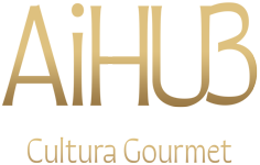 logo aihub en dorado